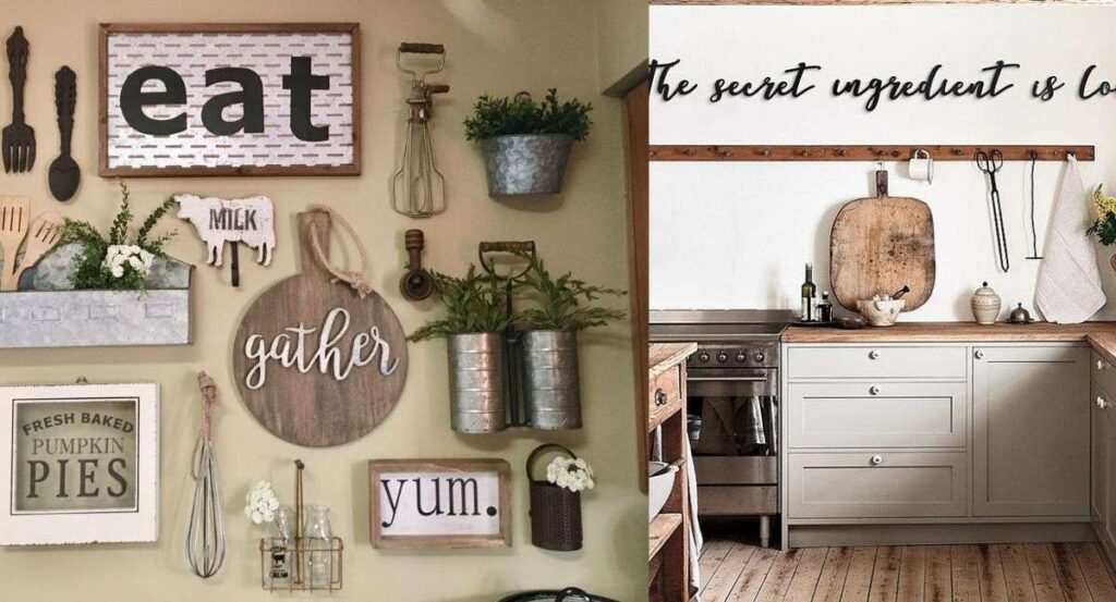 Modern Farmhouse Kitchen Wall Decor Ideas