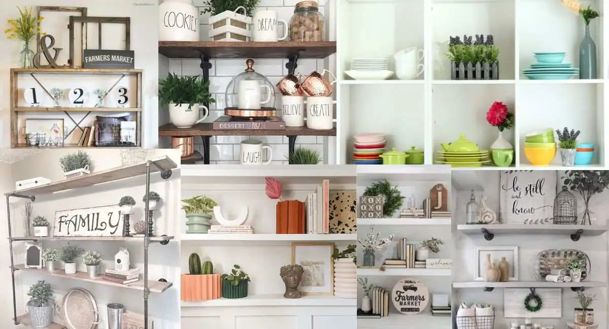 Farmhouse Shelf Decor Ideas